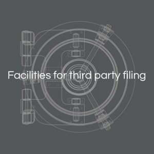 Facilities for third party filing
